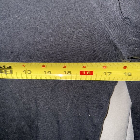 Theory T-Shirt Top Women's Medium Round Neck Long Sleeves Basic Black 97% Cotton - Picture 7 of 12